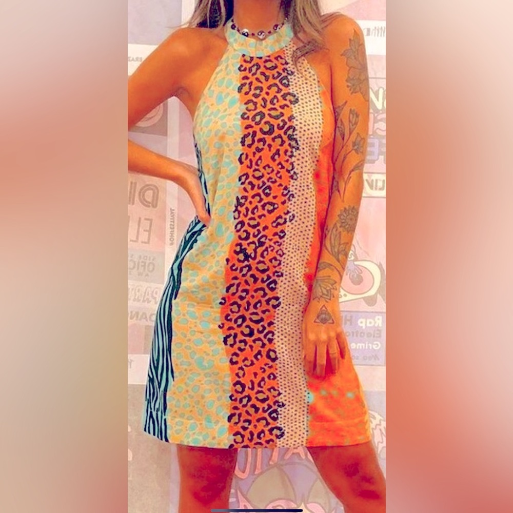 OH, BOY! Designer Dress Cheetah Leopard Animal Print  BRAZIL